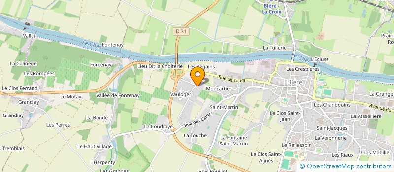 localisation de l'entreprise MONSIEUR OLIVIER PATEY  BLERE