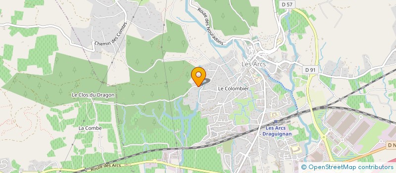 localisation de l'entreprise MONSIEUR OLIVIER PECOLO-TOGNELLI à LES ARCS