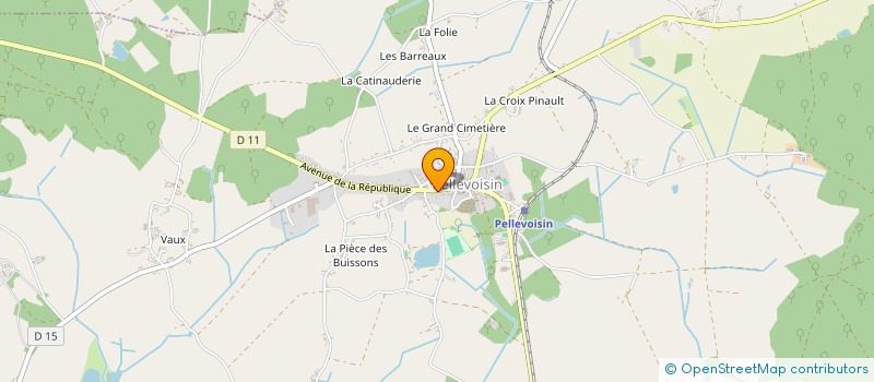 localisation de l'entreprise MONSIEUR OLIVIER PEIFFER à PELLEVOISIN