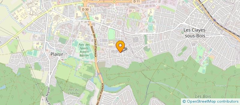 localisation de l'entreprise MONSIEUR OLIVIER PEINAUD à PLAISIR