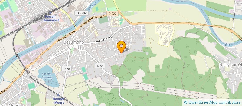 localisation de l'entreprise MONSIEUR OLIVIER PEINTURIER  BEAUMONT-SUR-OISE