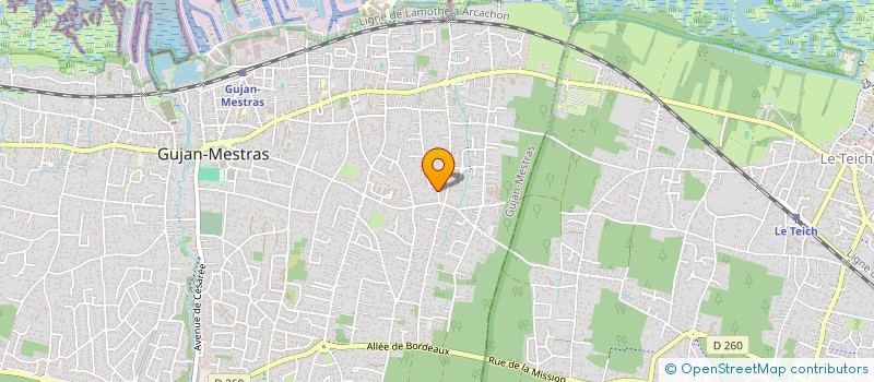 localisation de l'entreprise MONSIEUR OLIVIER PELAT  GUJAN-MESTRAS