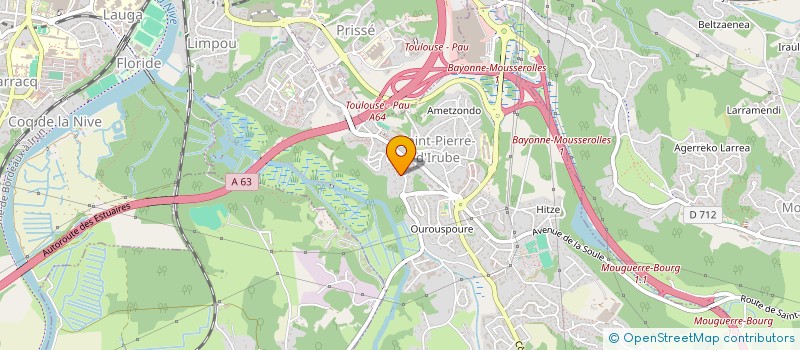 localisation de l'entreprise MONSIEUR OLIVIER PELLETAN à SAINT-PIERRE-D'IRUBE