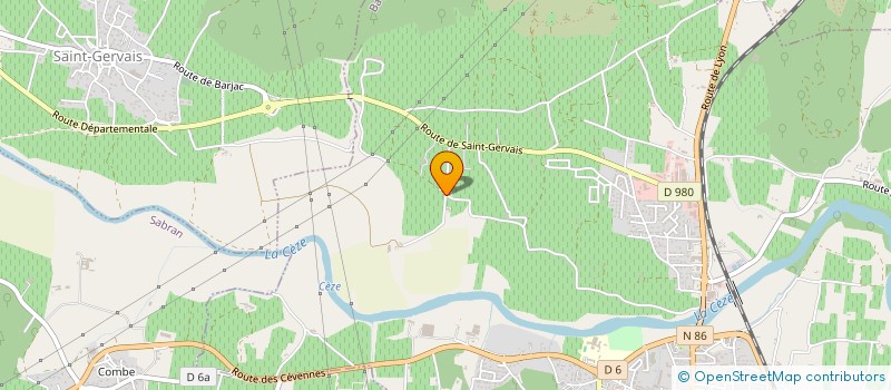 localisation de l'entreprise MONSIEUR OLIVIER PENCHENIER  BAGNOLS-SUR-CEZE