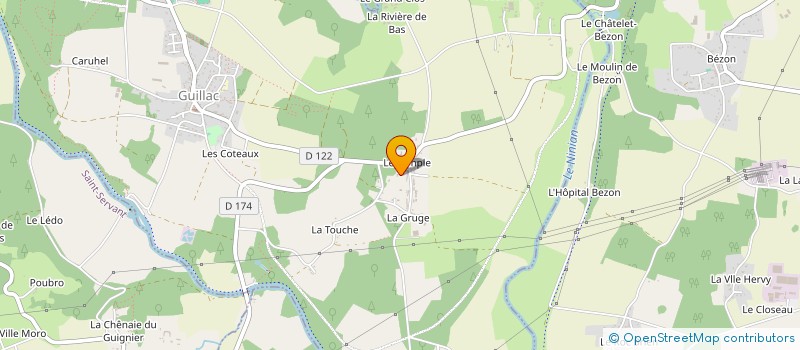 localisation de l'entreprise MONSIEUR OLIVIER PENHOUET  GUILLAC