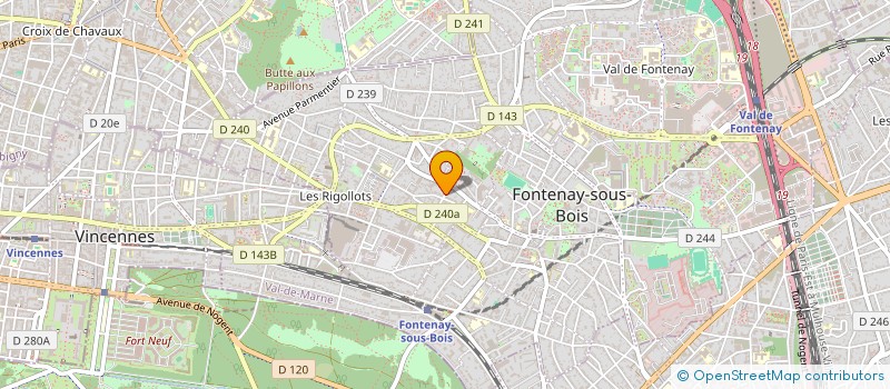 localisation de l'entreprise MONSIEUR OLIVIER PENIN à FONTENAY-SOUS-BOIS