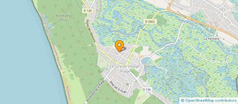 localisation de l'entreprise MONSIEUR OLIVIER PENNEL  LE GRAND-VILLAGE-PLAGE