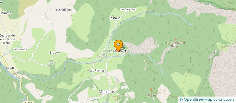 localisation de l'entreprise MONSIEUR OLIVIER PERCEVAL  MORNANS