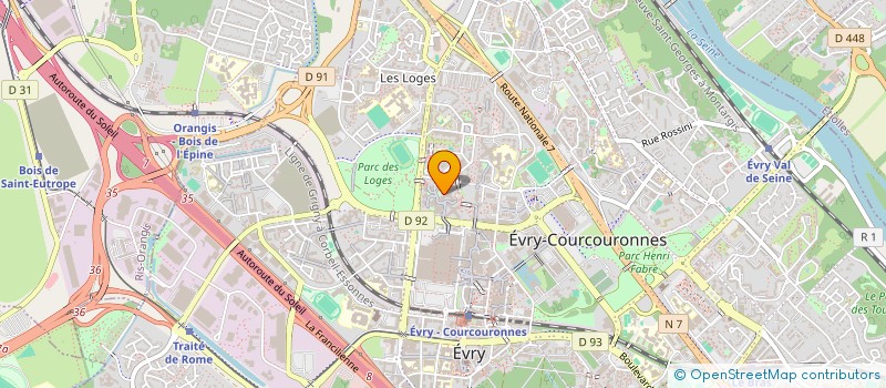 localisation de l'entreprise MONSIEUR OLIVIER PEREIRA  EVRY-COURCOURONNES