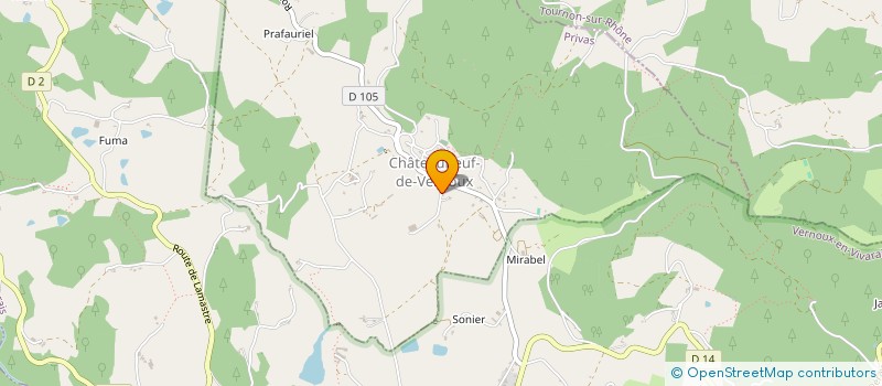 localisation de l'entreprise MONSIEUR OLIVIER PERIOLAT  CHATEAUNEUF-DE-VERNOUX