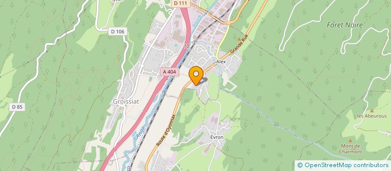 localisation de l'entreprise MONSIEUR OLIVIER PERNET à GROISSIAT