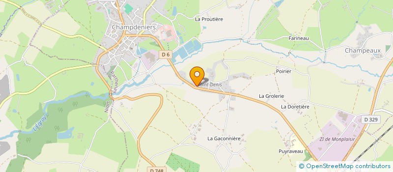 localisation de l'entreprise MONSIEUR OLIVIER PERREAU  CHAMPDENIERS