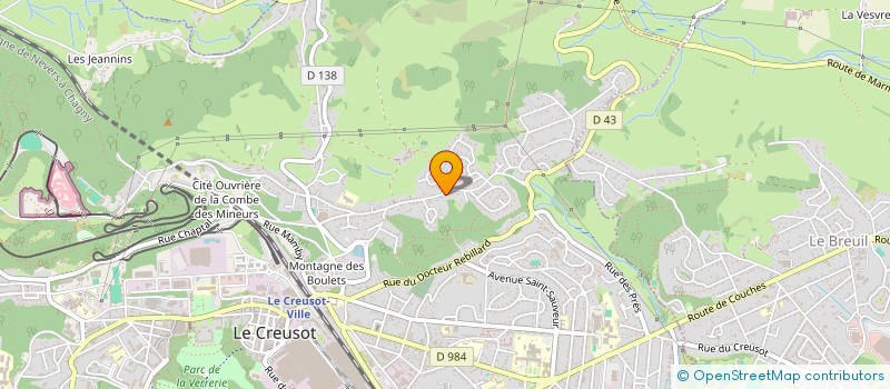 localisation de l'entreprise MONSIEUR OLIVIER PERRET  LE CREUSOT