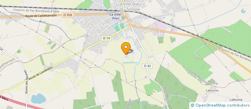 localisation de l'entreprise MONSIEUR OLIVIER PERRIER  LA VILLE-DIEU-DU-TEMPLE