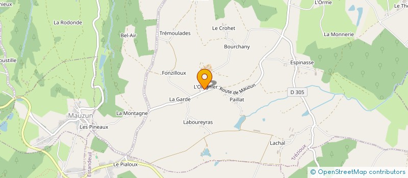 localisation de l'entreprise MONSIEUR OLIVIER PERRIN à TREZIOUX