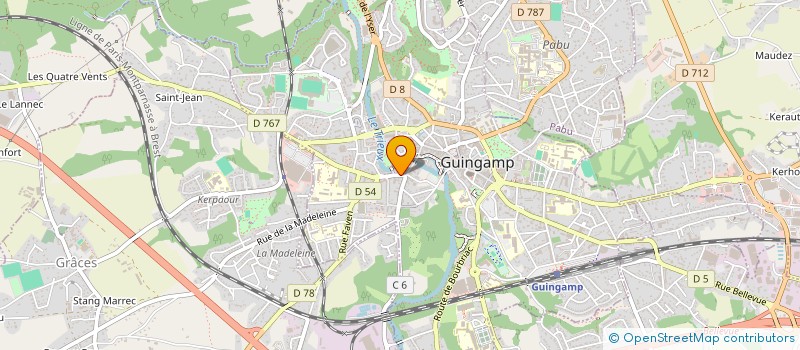 localisation de l'entreprise MONSIEUR OLIVIER PERRONNEAUD FERRE à GUINGAMP