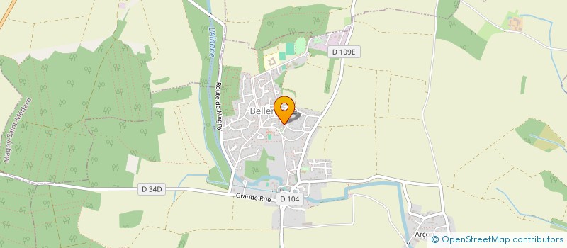 localisation de l'entreprise MONSIEUR OLIVIER PERROT  BELLENEUVE