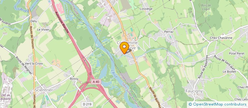 localisation de l'entreprise MONSIEUR OLIVIER PERRUSSEL  CONTAMINE-SUR-ARVE