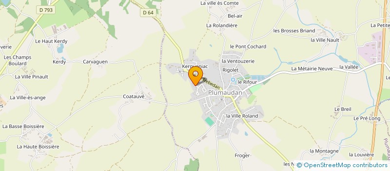 localisation de l'entreprise MONSIEUR OLIVIER PERSON  PLUMAUDAN