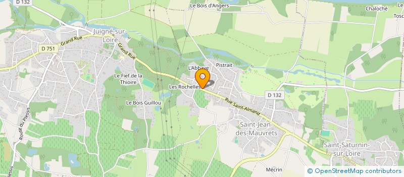 localisation de l'entreprise MONSIEUR OLIVIER PERTHUE  LES GARENNES SUR LOIRE