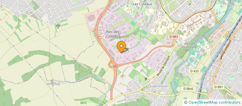 localisation de l'entreprise MONSIEUR OLIVIER PETER  BRUNSTATT-DIDENHEIM