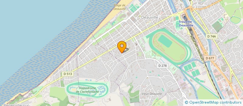 localisation de l'entreprise MONSIEUR OLIVIER PETIT  DEAUVILLE