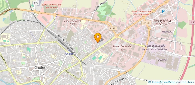 localisation de l'entreprise MONSIEUR OLIVIER PETITEAU à CHOLET