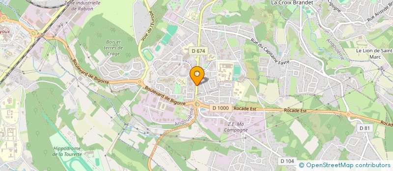 localisation de l'entreprise MONSIEUR OLIVIER PETRINI  ANGOULEME