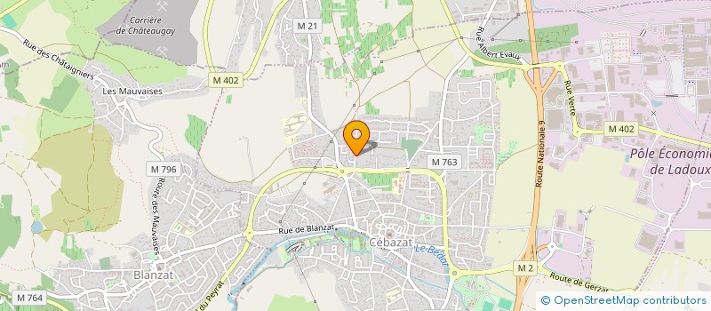localisation de l'entreprise MONSIEUR OLIVIER PIALOUX à CEBAZAT