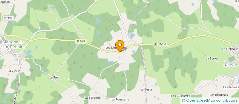 localisation de l'entreprise MONSIEUR OLIVIER PICHON à MAISONNAIS-SUR-TARDOIRE
