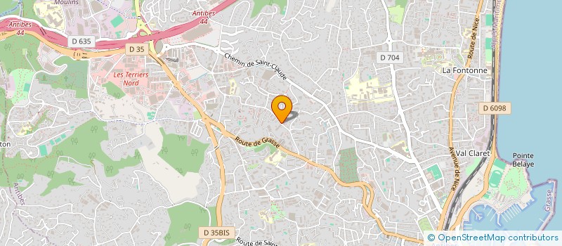 localisation de l'entreprise MONSIEUR OLIVIER PICHOT-DUCLOS  ANTIBES