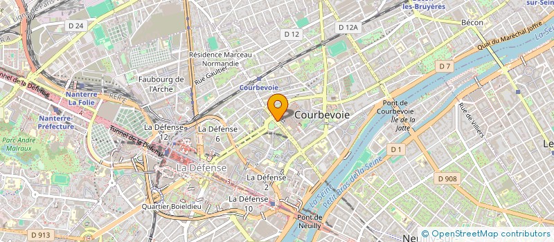 localisation de l'entreprise MONSIEUR OLIVIER PIERRE à COURBEVOIE