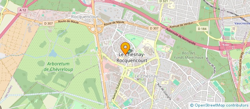 localisation de l'entreprise MONSIEUR OLIVIER PIERRE AUZEL  LE CHESNAY-ROCQUENCOURT