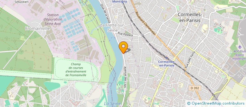 localisation de l'entreprise MONSIEUR OLIVIER PIERREL  LA FRETTE-SUR-SEINE