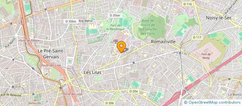 localisation de l'entreprise MONSIEUR OLIVIER PIERSON à LES LILAS