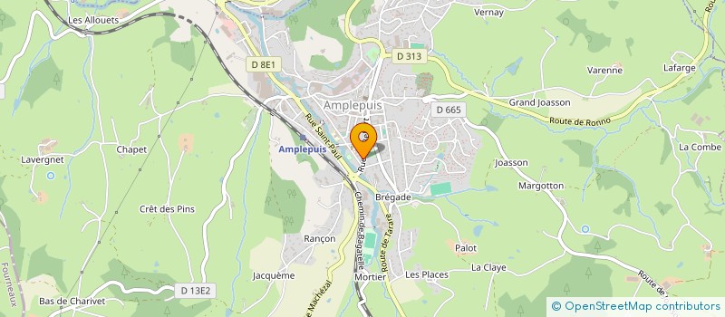 localisation de l'entreprise MONSIEUR OLIVIER PIGEOT  AMPLEPUIS