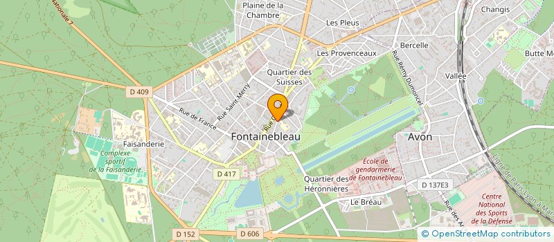 localisation de l'entreprise MONSIEUR OLIVIER PILBOUE à FONTAINEBLEAU