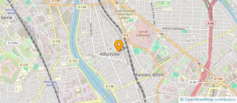 localisation de l'entreprise MONSIEUR OLIVIER PINCHON à ALFORTVILLE