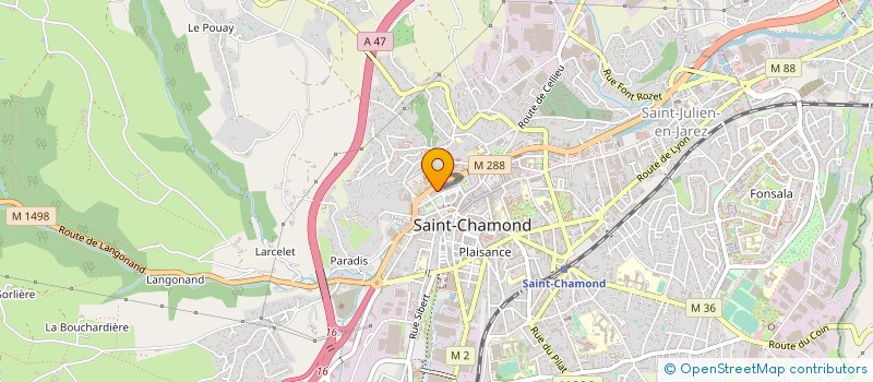 localisation de l'entreprise MONSIEUR OLIVIER PINET à SAINT-CHAMOND