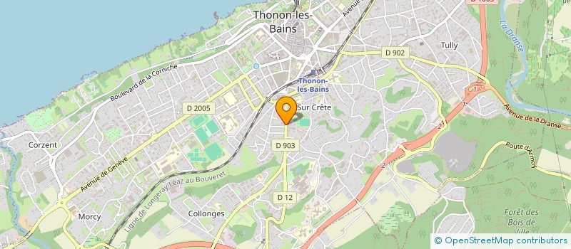 localisation de l'entreprise MONSIEUR OLIVIER PINGUET à THONON-LES-BAINS