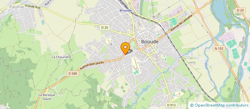 localisation de l'entreprise MONSIEUR OLIVIER PIPERAUD  BRIOUDE