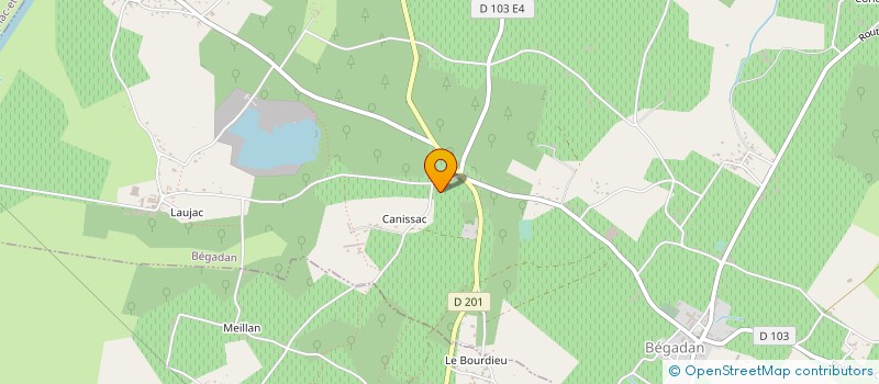 localisation de l'entreprise MONSIEUR OLIVIER PIQUET  BEGADAN