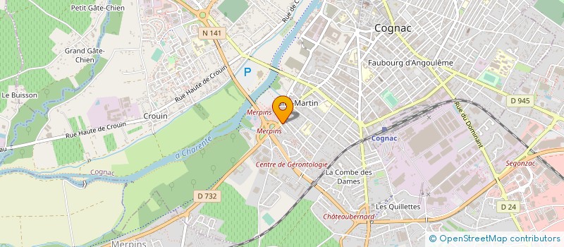 localisation de l'entreprise MONSIEUR OLIVIER PIRON à COGNAC