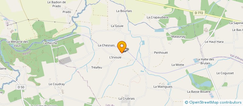 localisation de l'entreprise MONSIEUR OLIVIER PIROT  LES BRULAIS