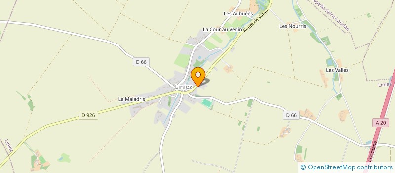 localisation de l'entreprise MONSIEUR OLIVIER PIVOTEAU à LINIEZ