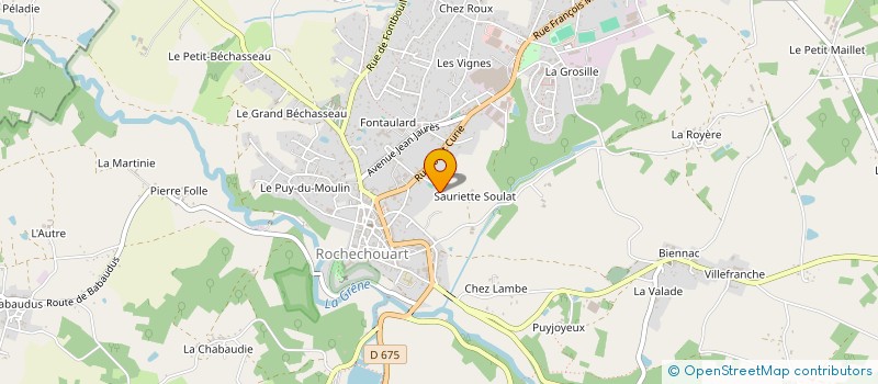 localisation de l'entreprise MONSIEUR OLIVIER PLAINEVERT à ROCHECHOUART