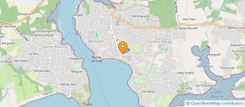 localisation de l'entreprise MONSIEUR OLIVIER PLANCQUAERT  BENODET