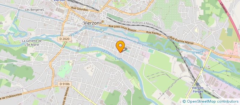 localisation de l'entreprise MONSIEUR OLIVIER PLATAUX  VIERZON