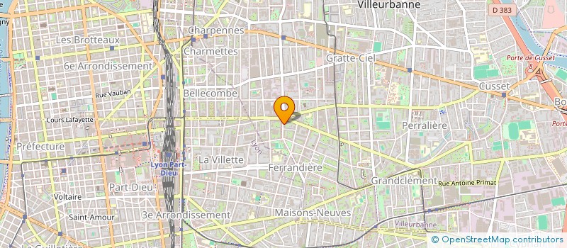 localisation de l'entreprise MONSIEUR OLIVIER PODIO  VILLEURBANNE