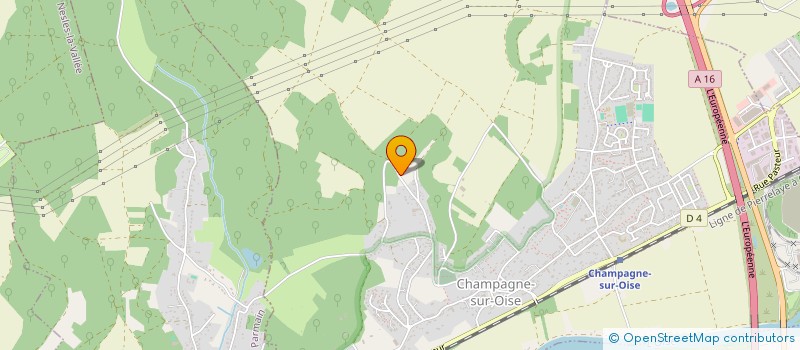 localisation de l'entreprise MONSIEUR OLIVIER POIRET  CHAMPAGNE-SUR-OISE